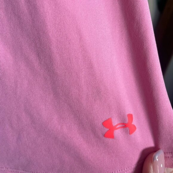 Under Armour Medium Long Sleeve Shirt Pink Lightweight Athletic Workout Gym Tops - Picture 4 of 8